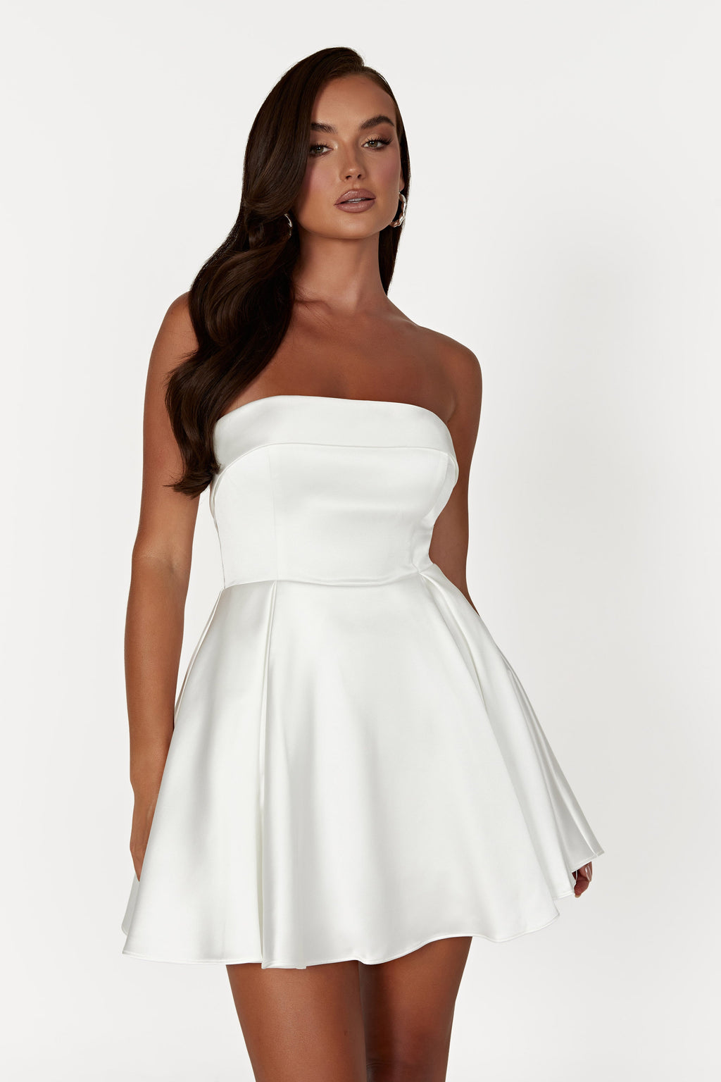 Eileen Saten Mini Elbise