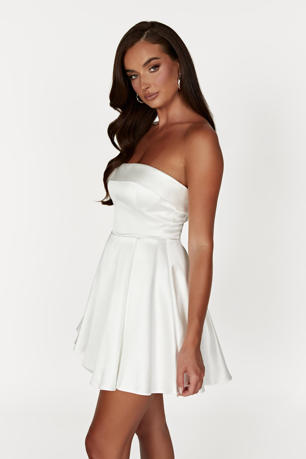 Eileen Saten Mini Elbise