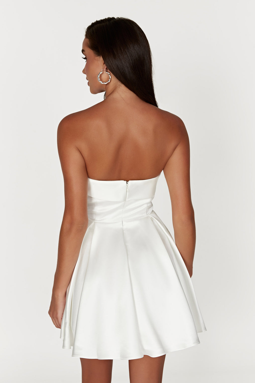Eileen Saten Mini Elbise