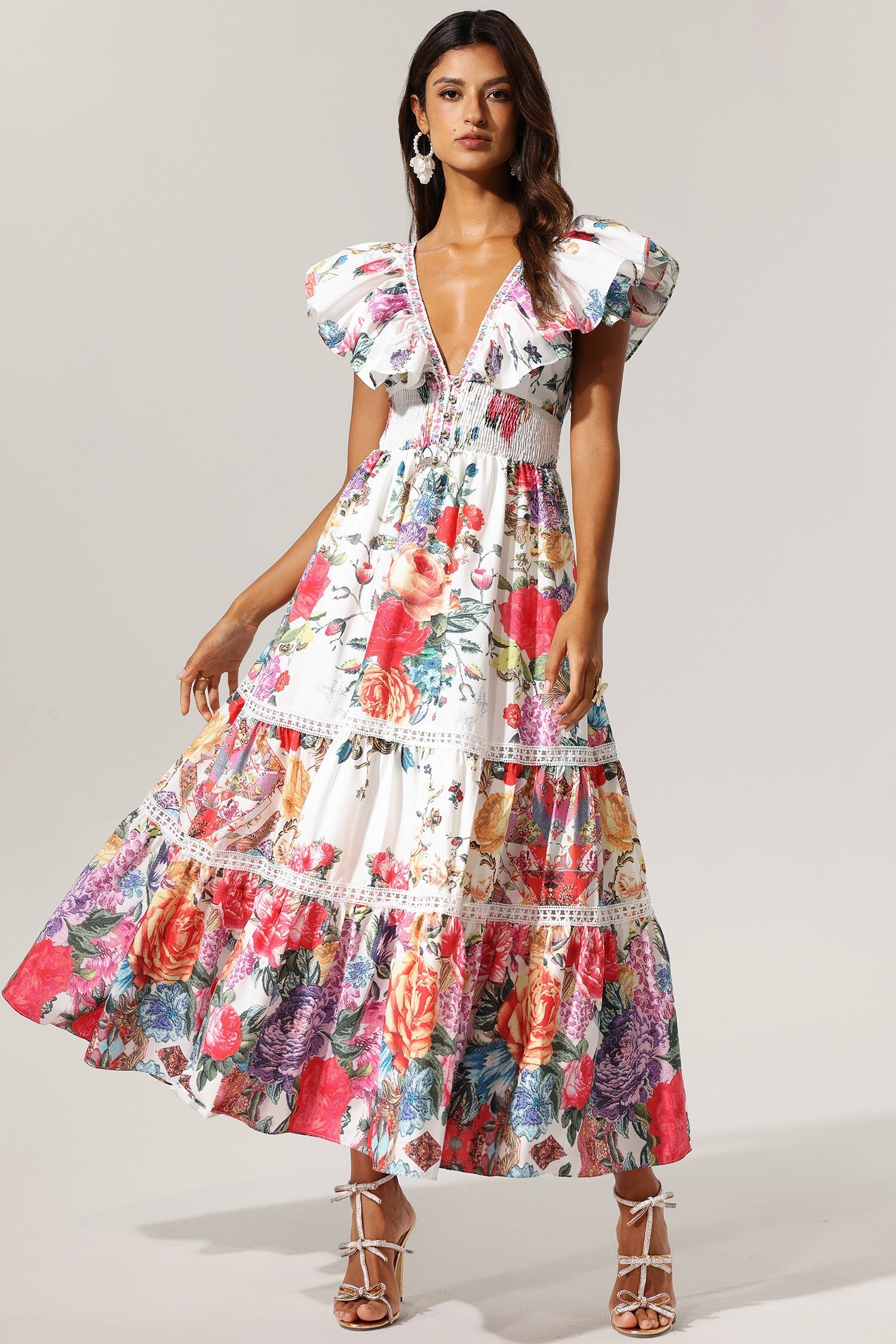Fiesta Flora Bohem Maxi Elbise