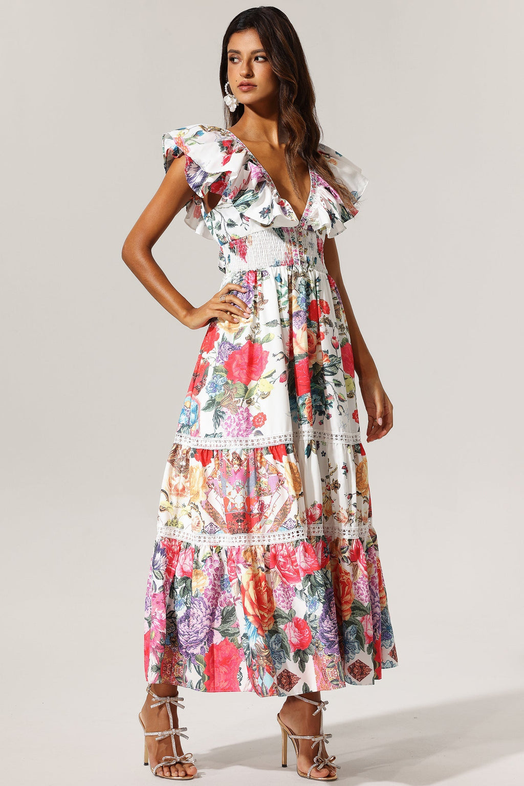 Fiesta Flora Bohem Maxi Elbise
