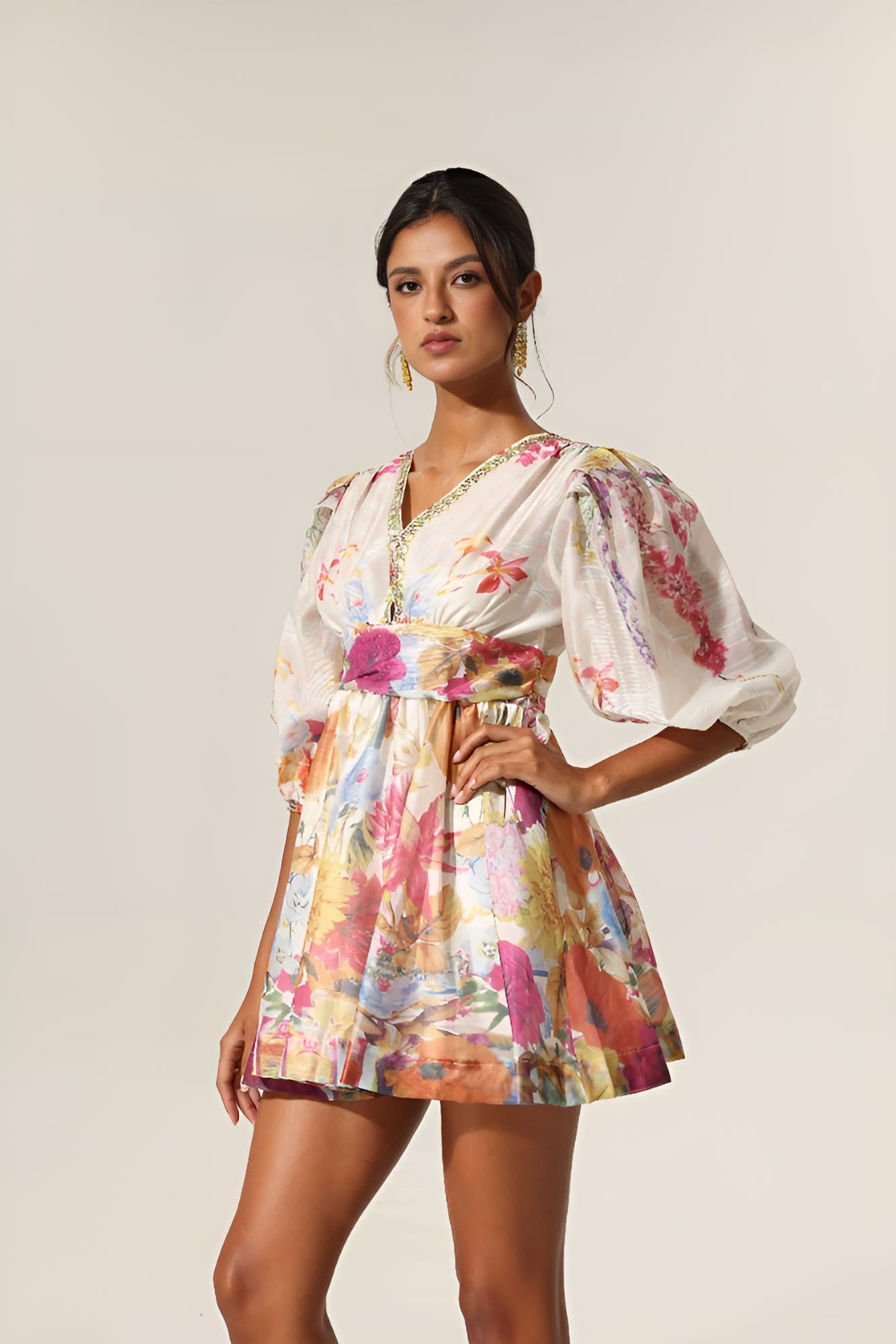 Floral Tunik Elbise