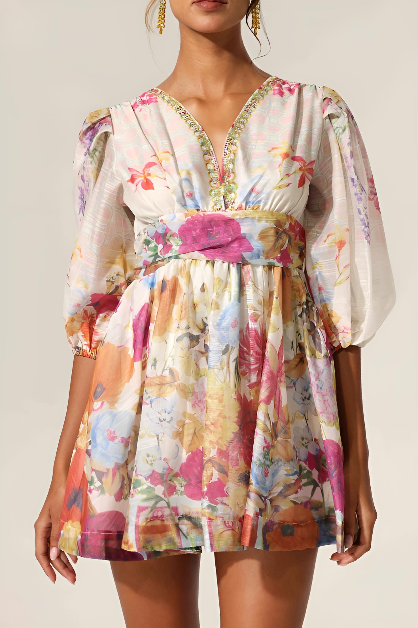 Floral Tunik Elbise
