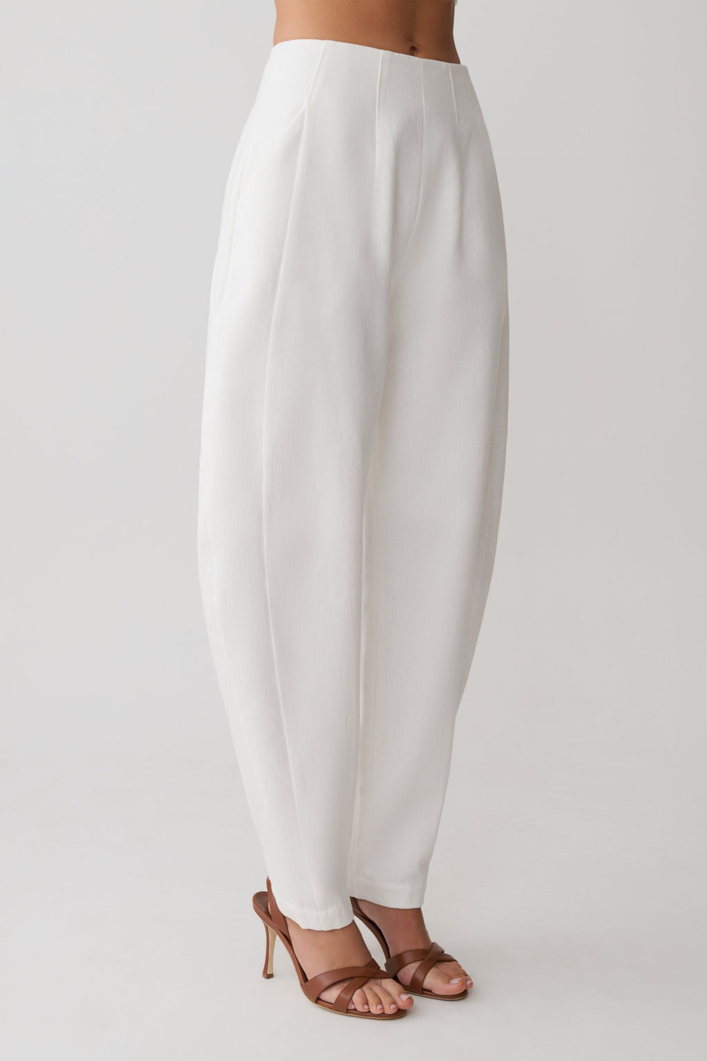 Oriana Keten Oversize Pantolon
