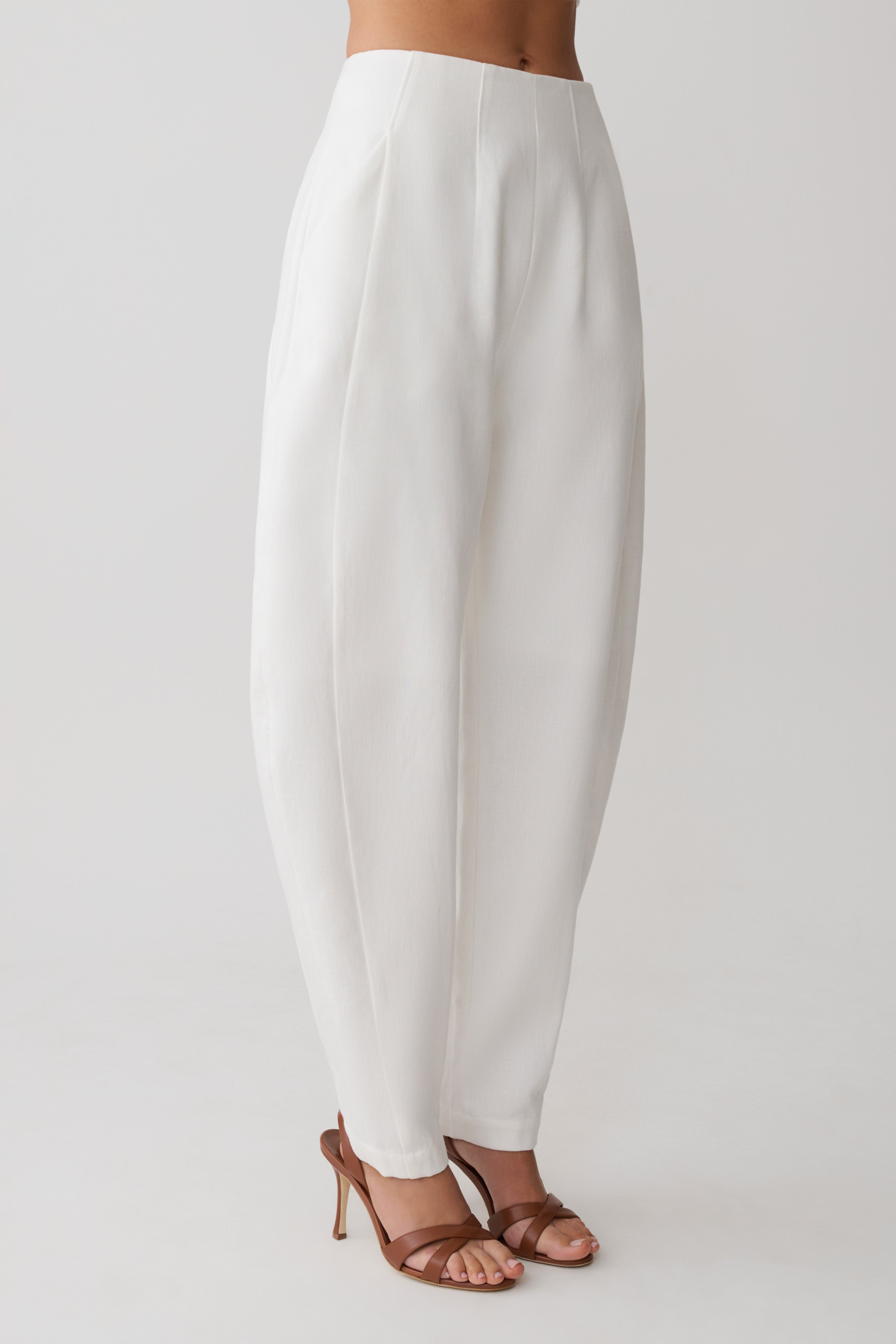 Oriana Keten Oversize Pantolon
