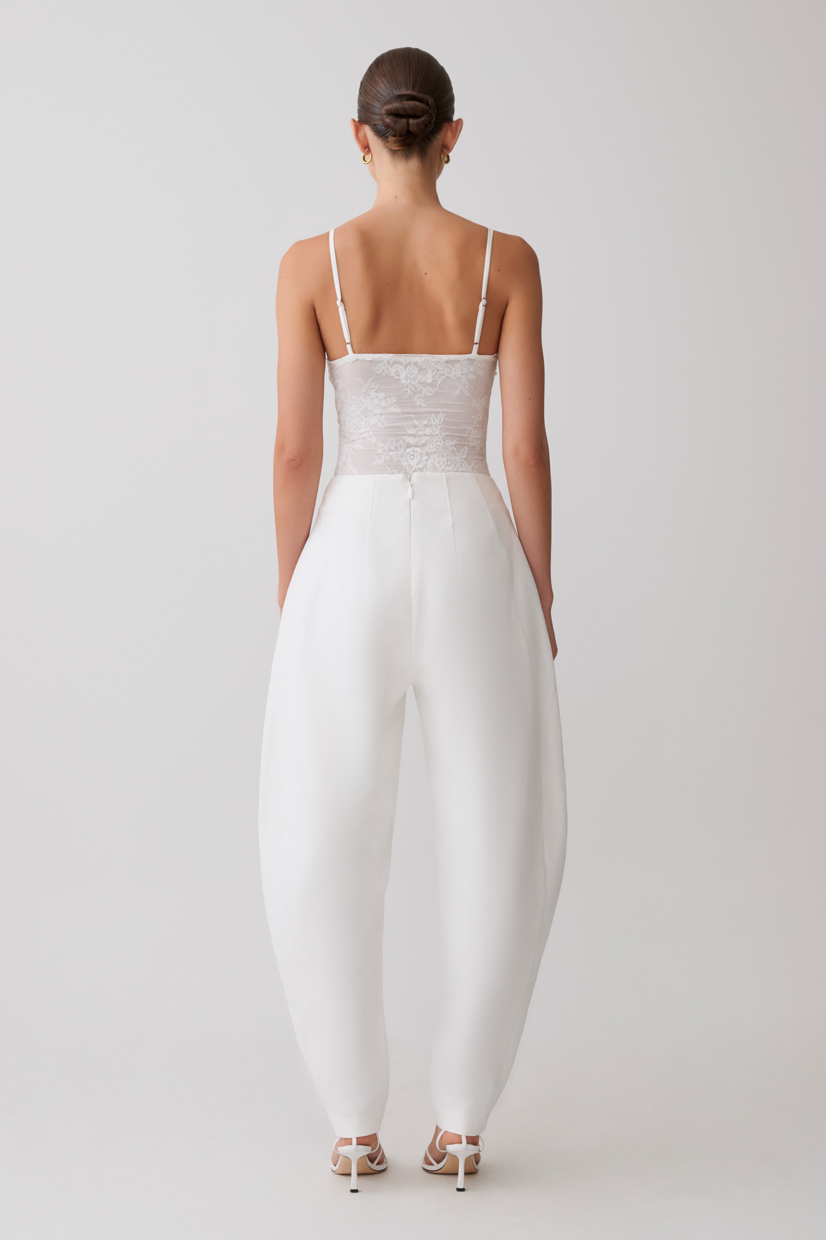 Oriana Keten Oversize Pantolon