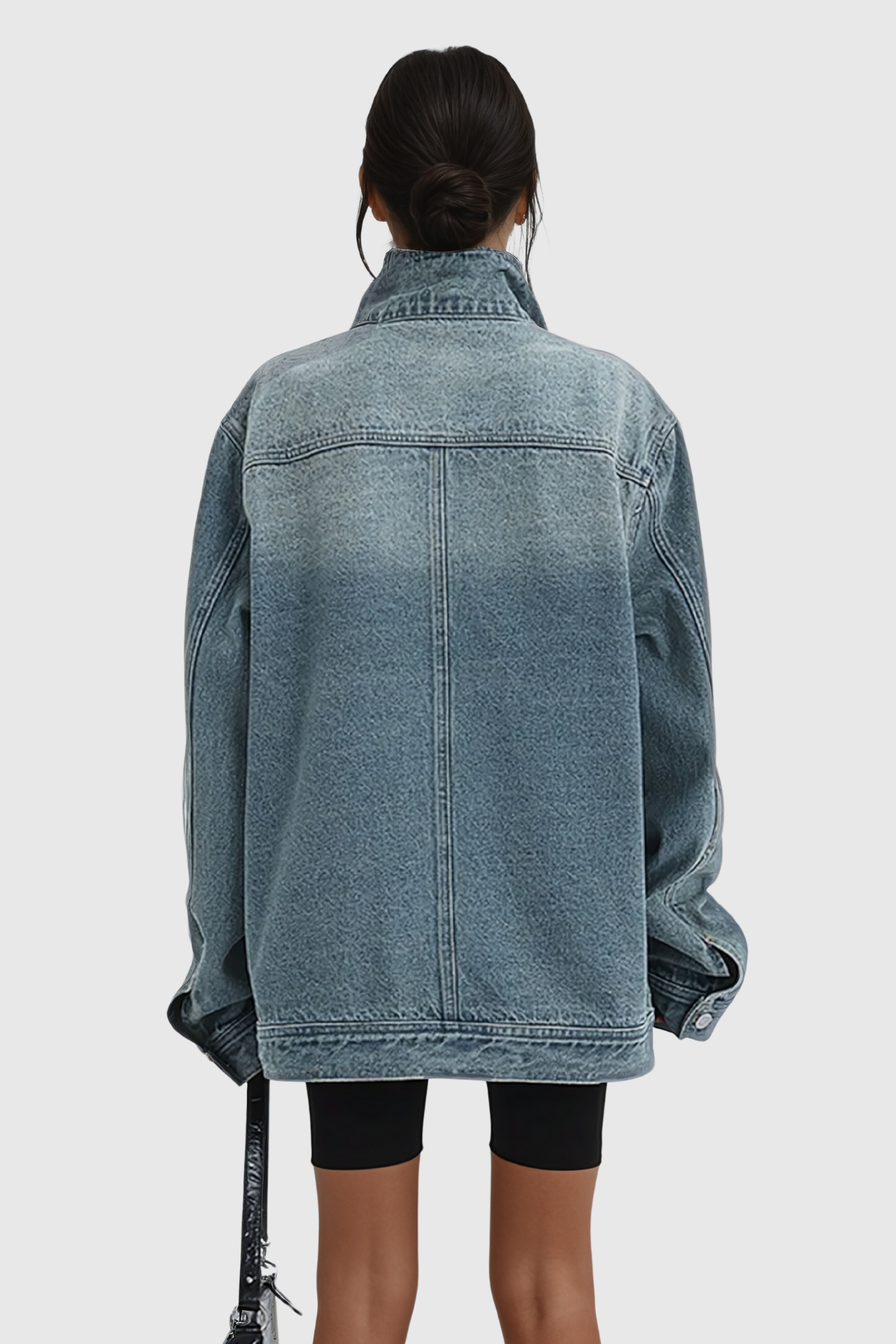 Aegle Asimetrik Denim Ceket