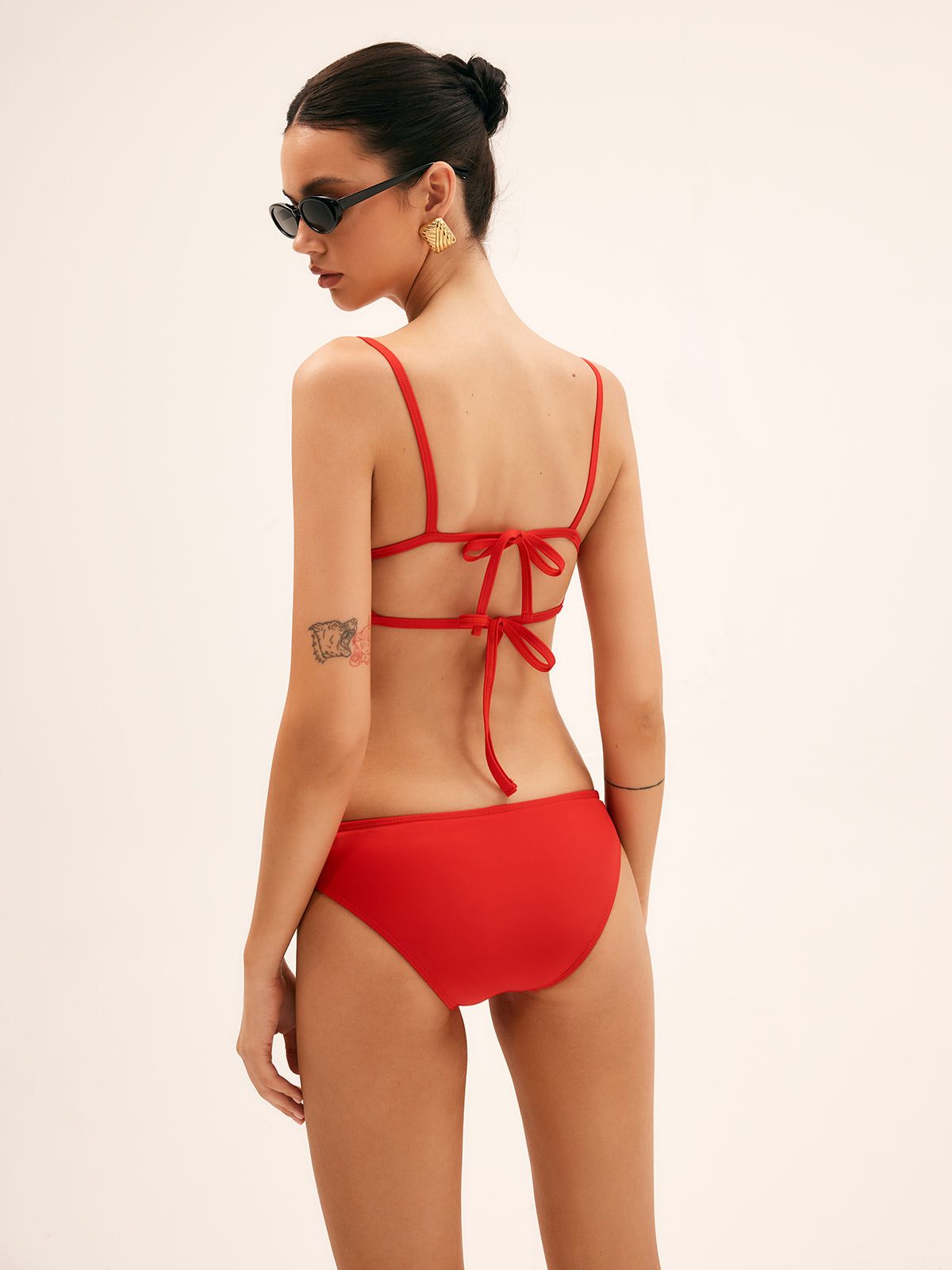 Cherry Bomb Kırmızı Bağcıklı Bikini Seti