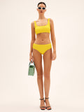 Güneş  Sarısı Solid Bikini Takımı