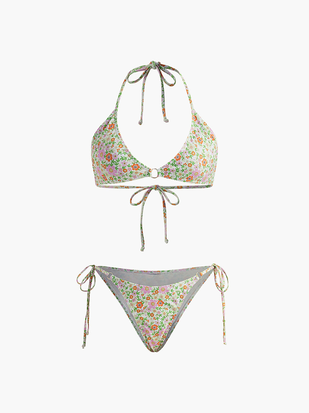 Ditsy Çiçekli Ayarlanabilir Bikini Takımı