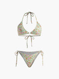 Ditsy Çiçekli Ayarlanabilir Bikini Takımı