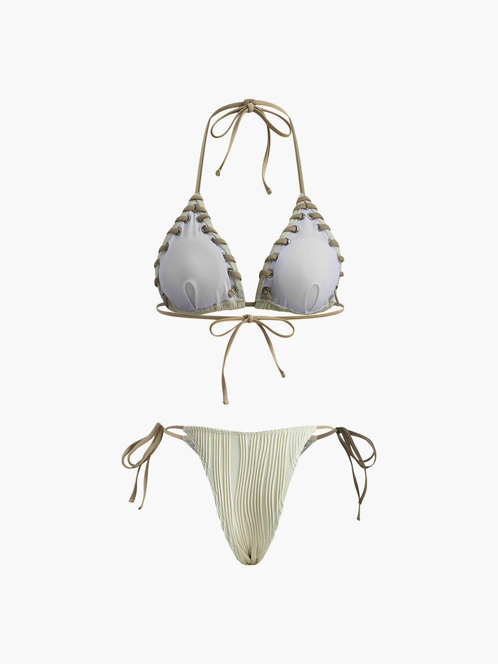 Grommet Dokulu Bikini Takımı