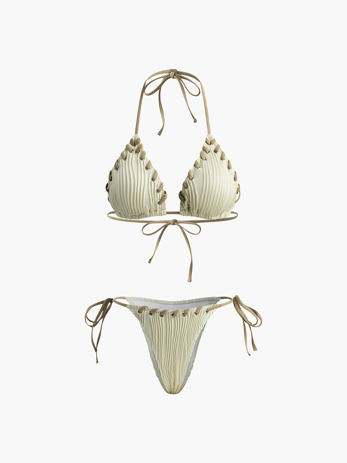 Grommet Dokulu Bikini Takımı