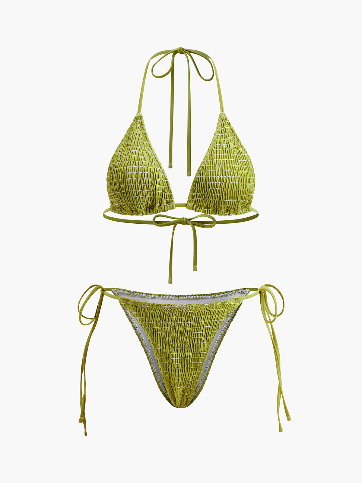 Gipe Dokulu Üçgen Bikini Takımı