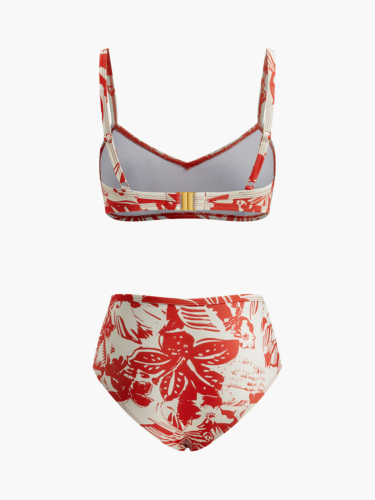 Tropikal Desenli Bikini Takımı