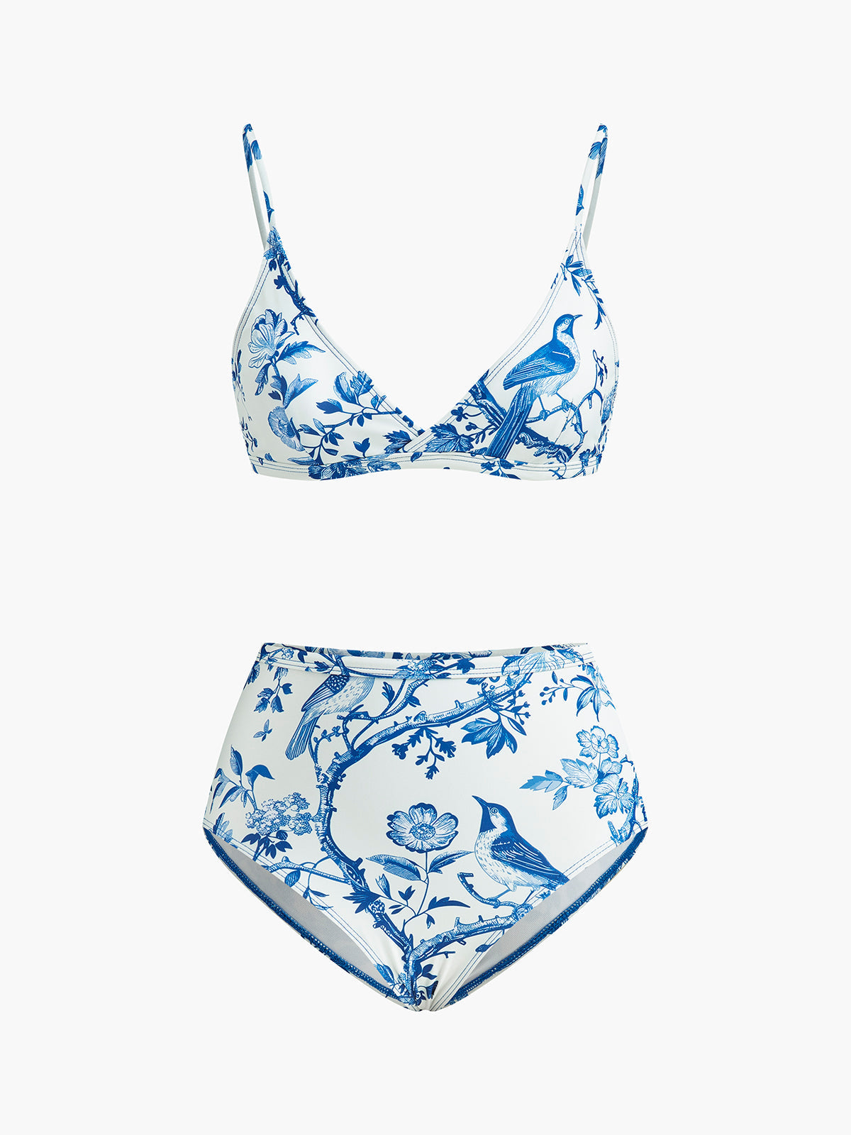 Yüksek Bel Baskılı Bikini Takımı