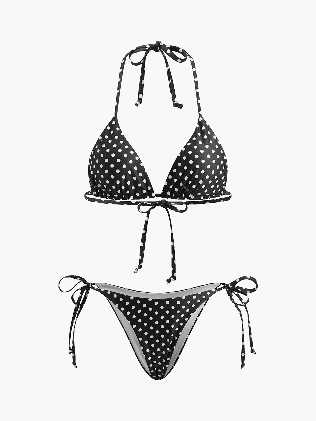 Puantiye Bağlama Bikini Takımı
