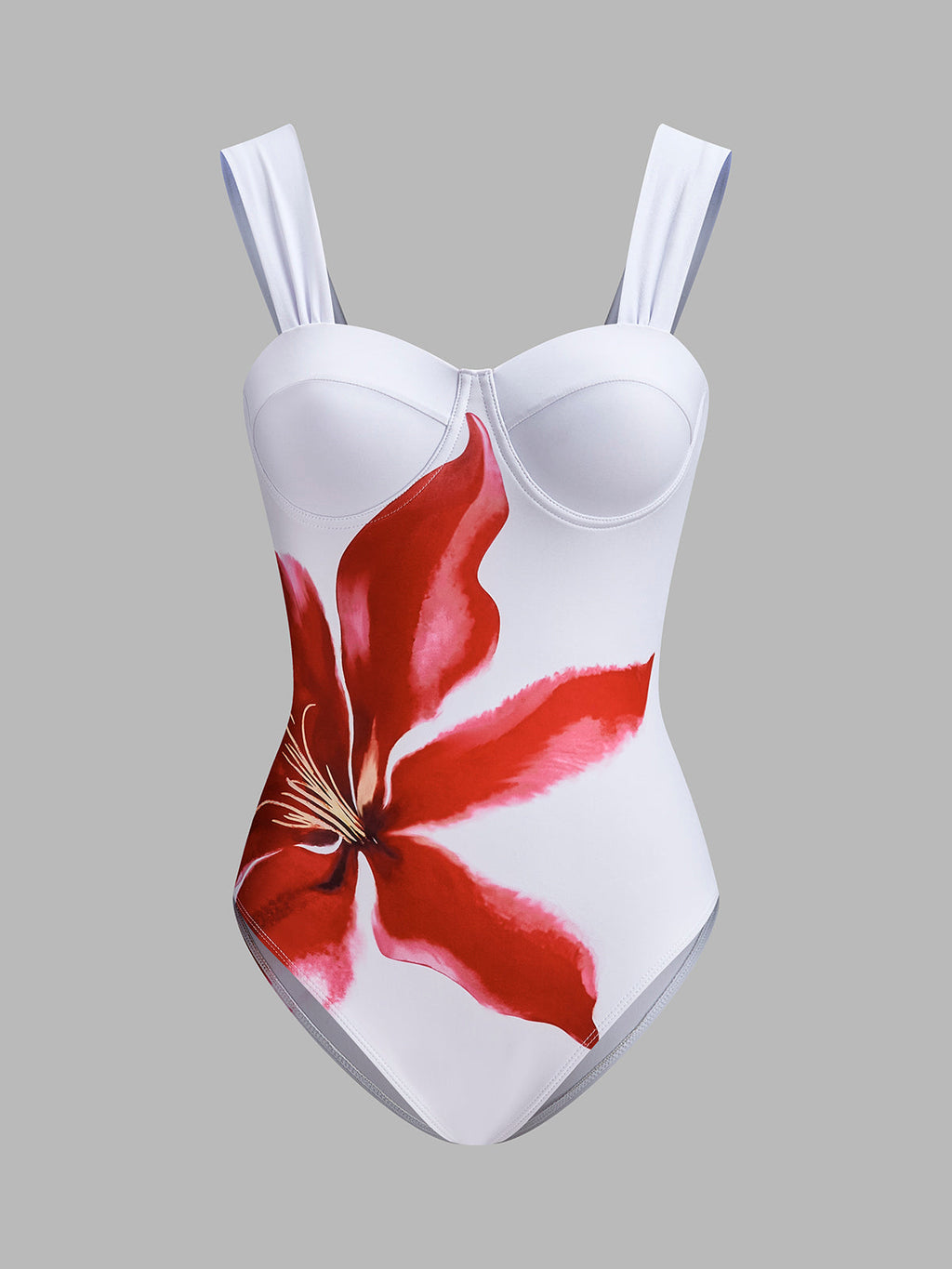 Çiçek Baskılı Etek ve Bikini Takımı