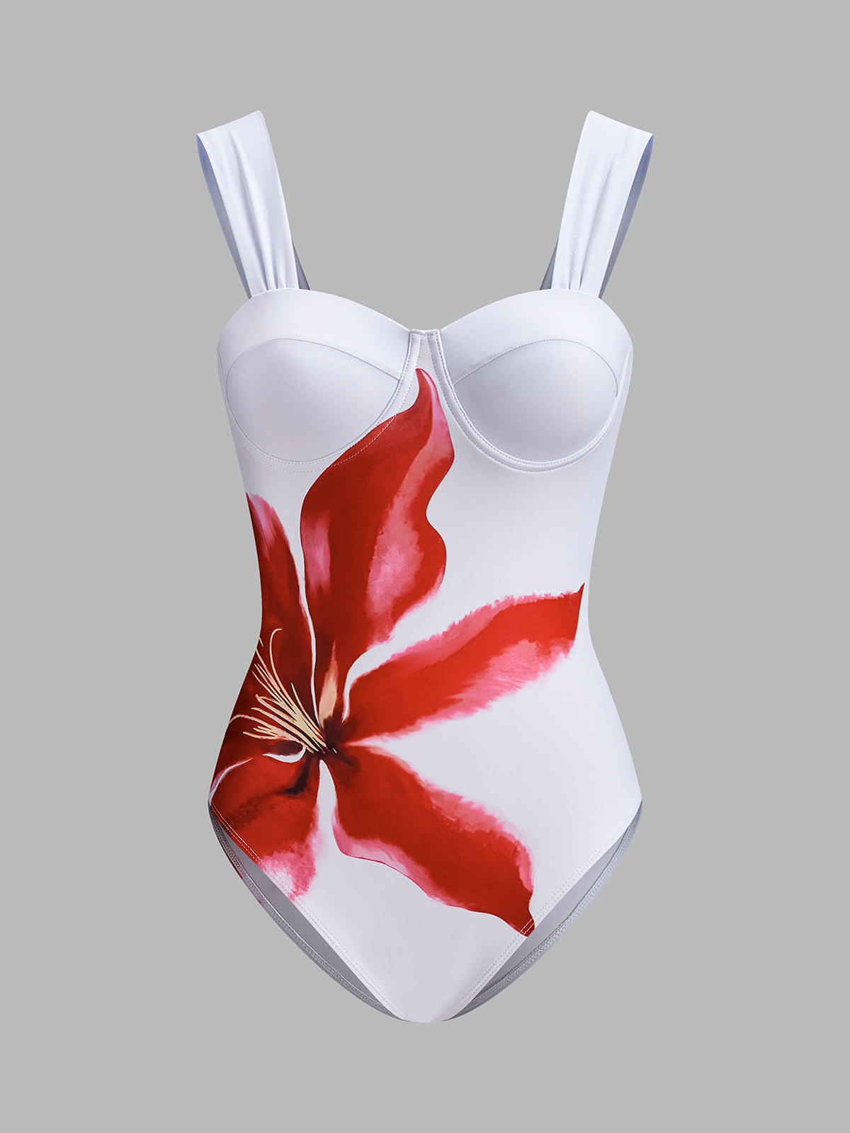 Çiçek Baskılı Etek ve Bikini Takımı