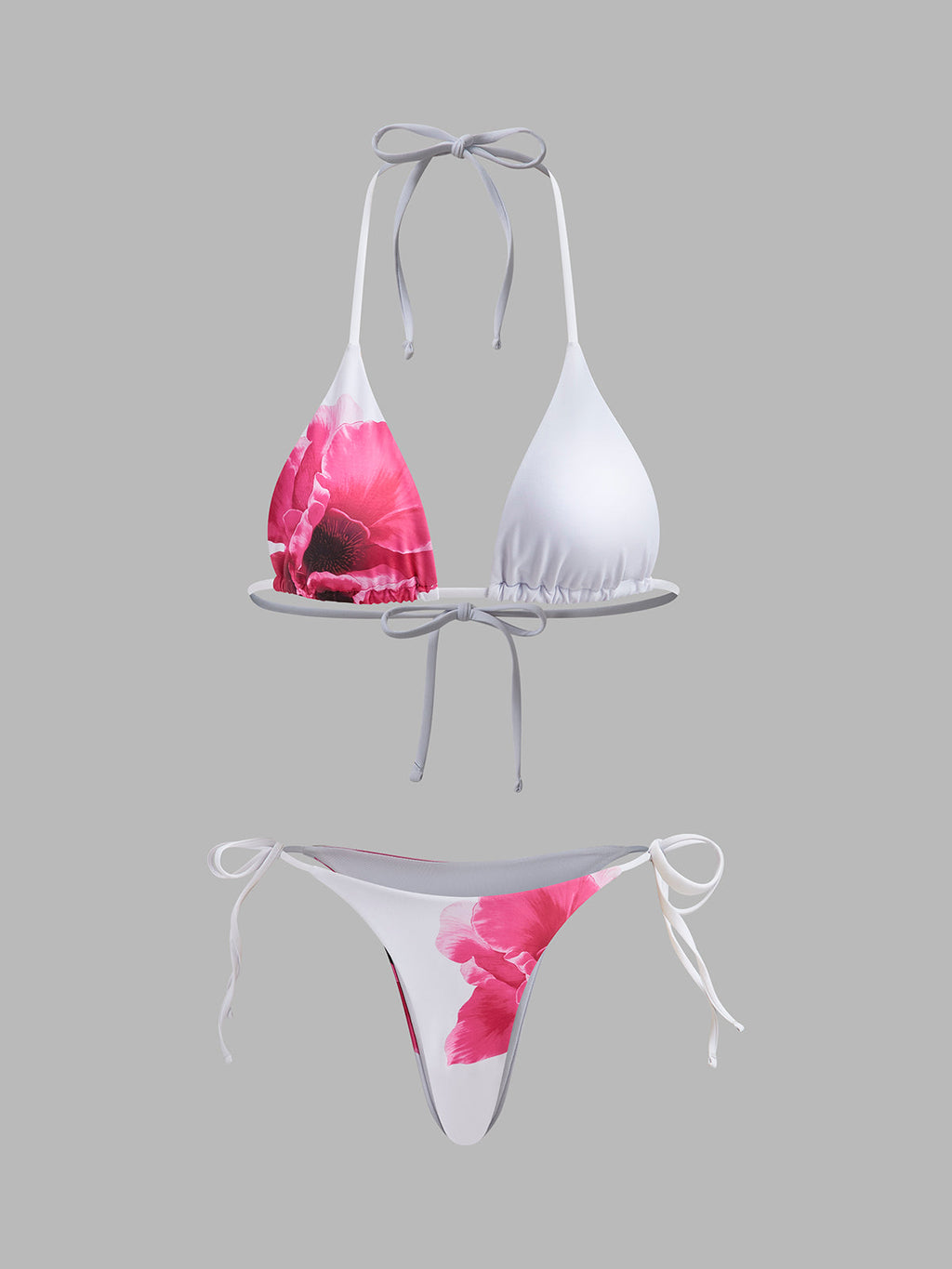 Cazip Çiçekli Etekli Bikini Seti