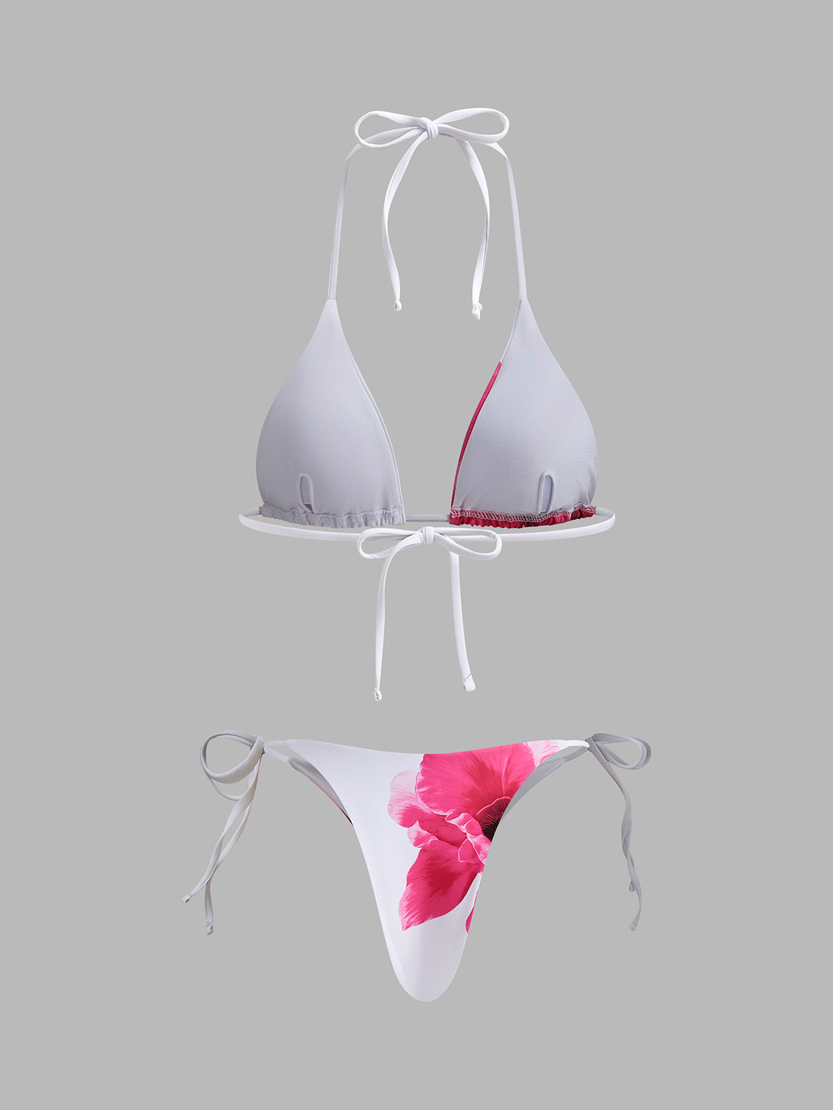 Cazip Çiçekli Etekli Bikini Seti