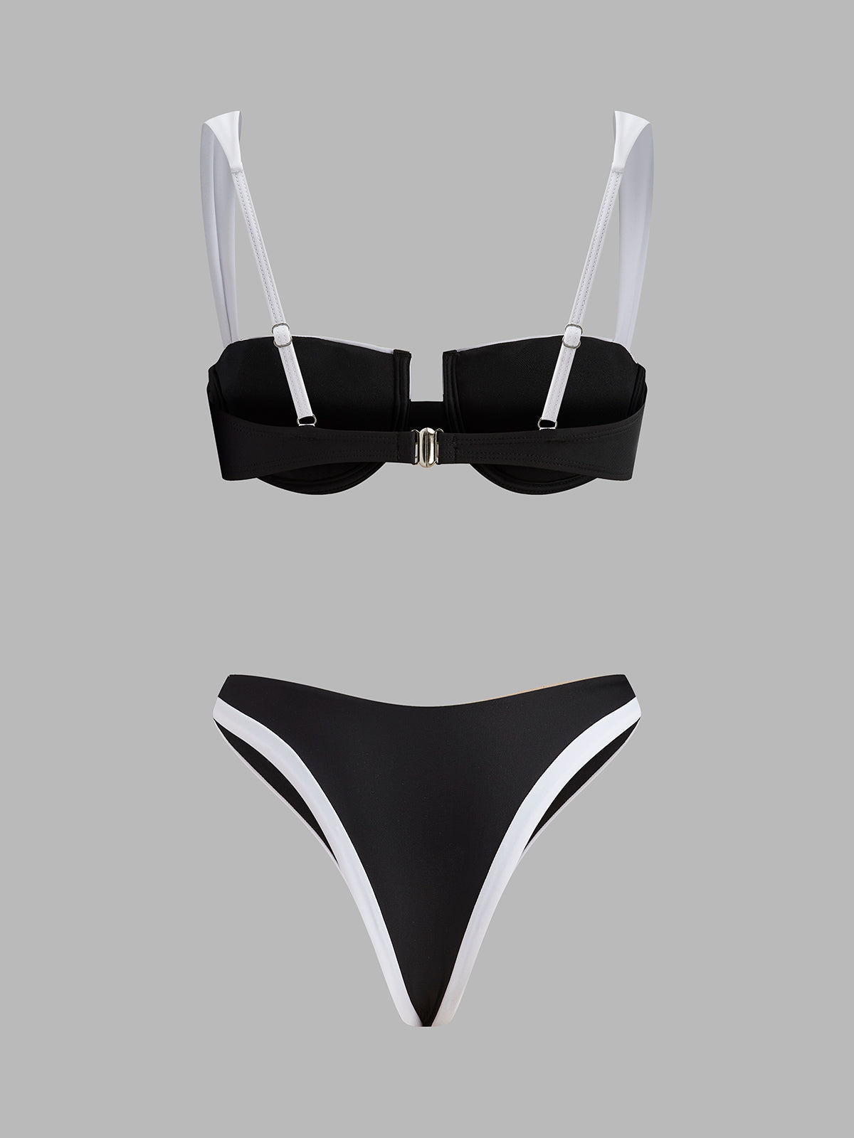 Kontrast Kesik Bikini Takımı
