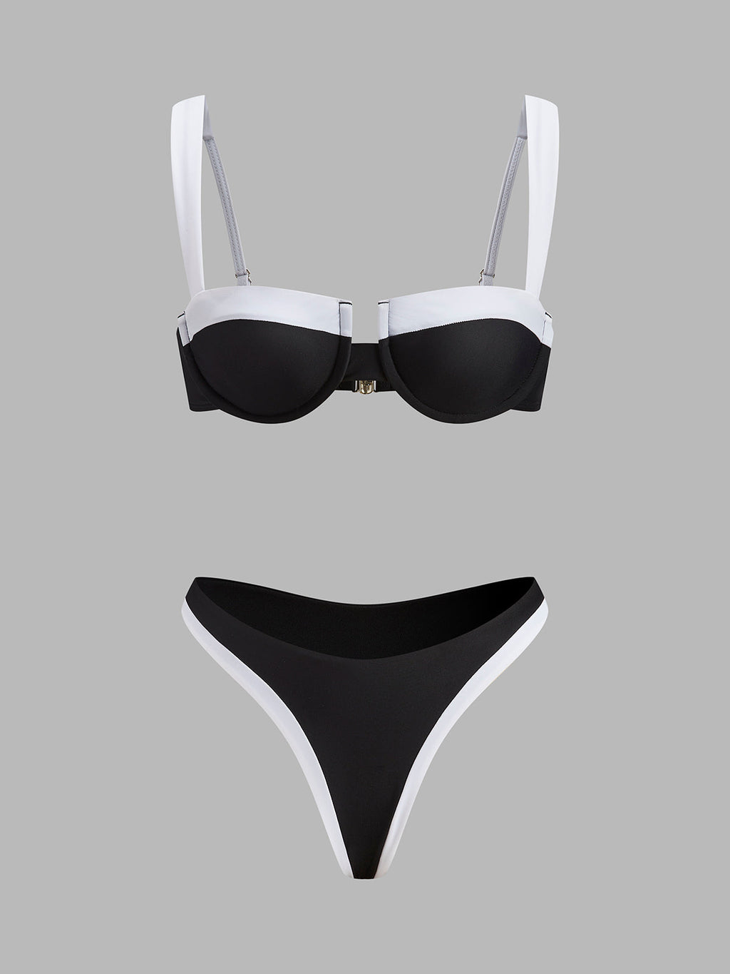 Kontrast Kesik Bikini Takımı