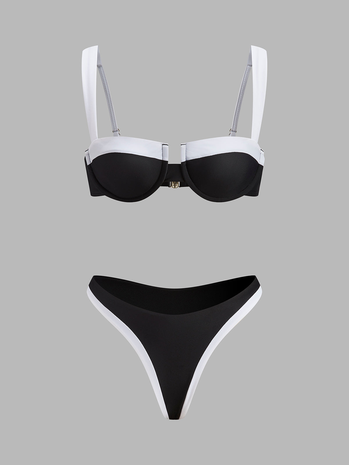 Kontrast Kesik Bikini Takımı
