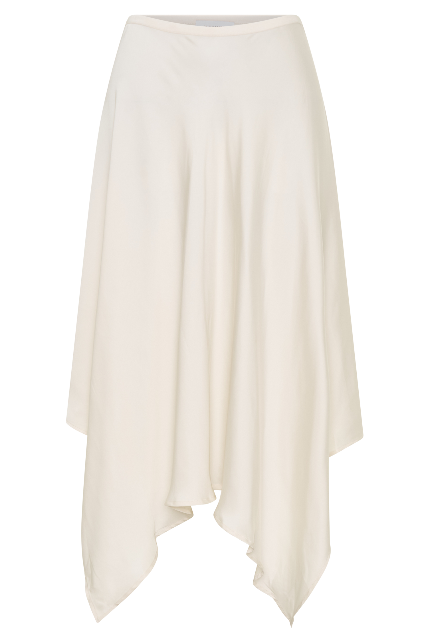 Coralie Asimetrik Saten Midi Etek