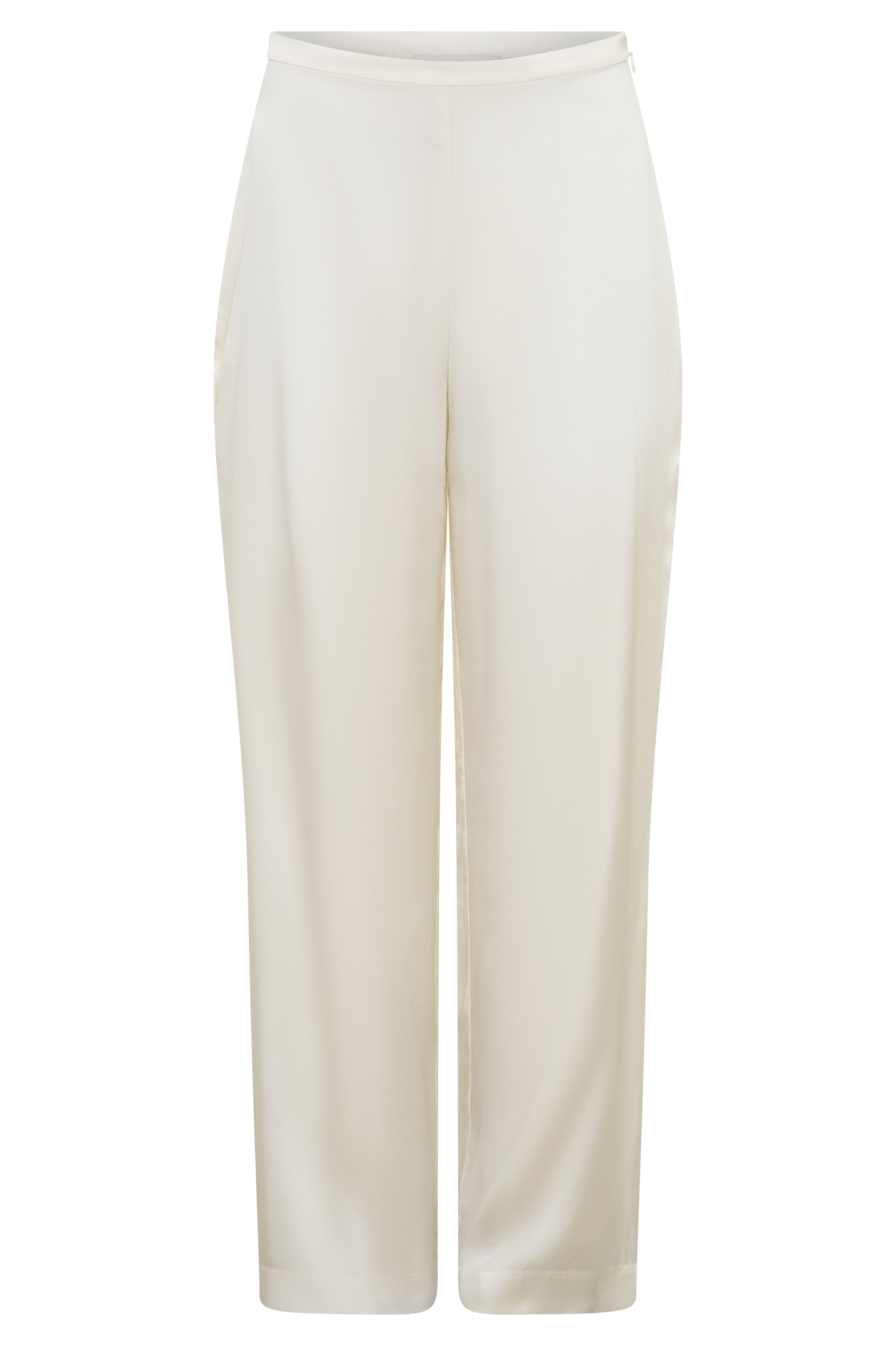 Kayla İpek Karışımlı Düz Paça Pantolon
