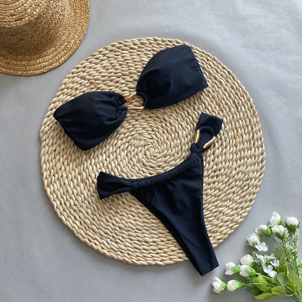 Metal Detaylı Bikini Takımı
