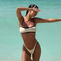 Kontrast Askılı Bikini Takımı