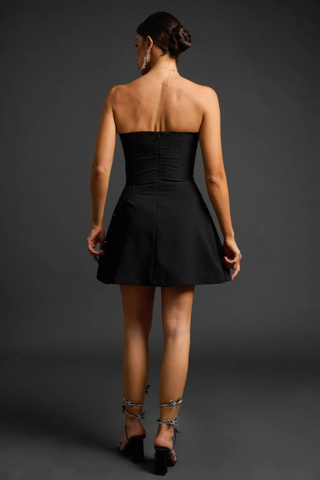 Noctira Kristal Mini Elbise