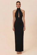 Martini Halter Yaka Maxi Elbise