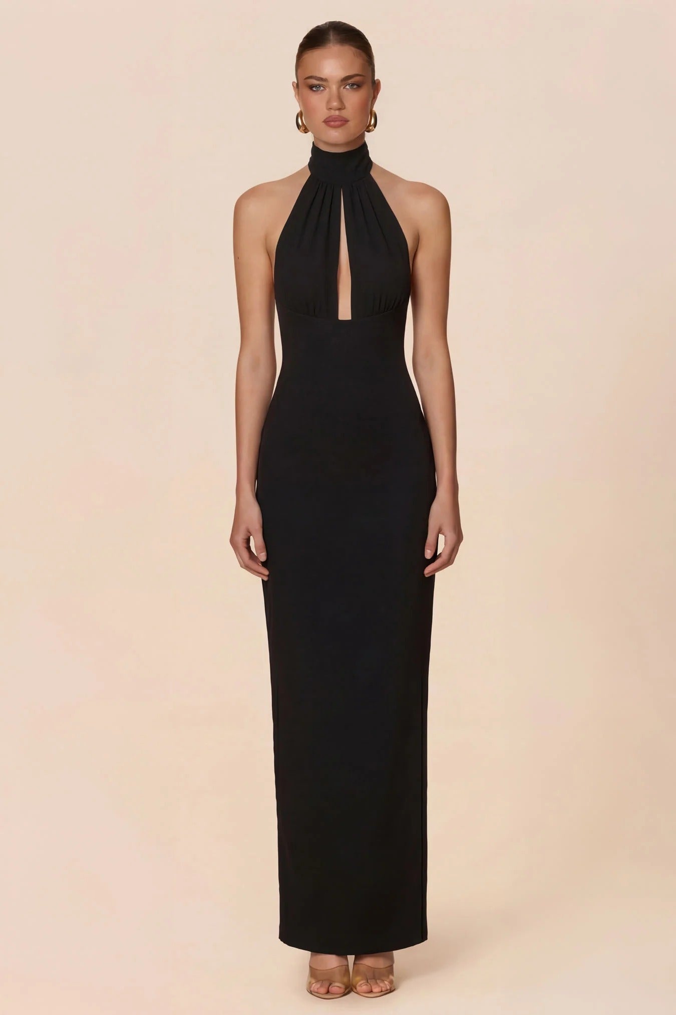 Martini Halter Yaka Maxi Elbise