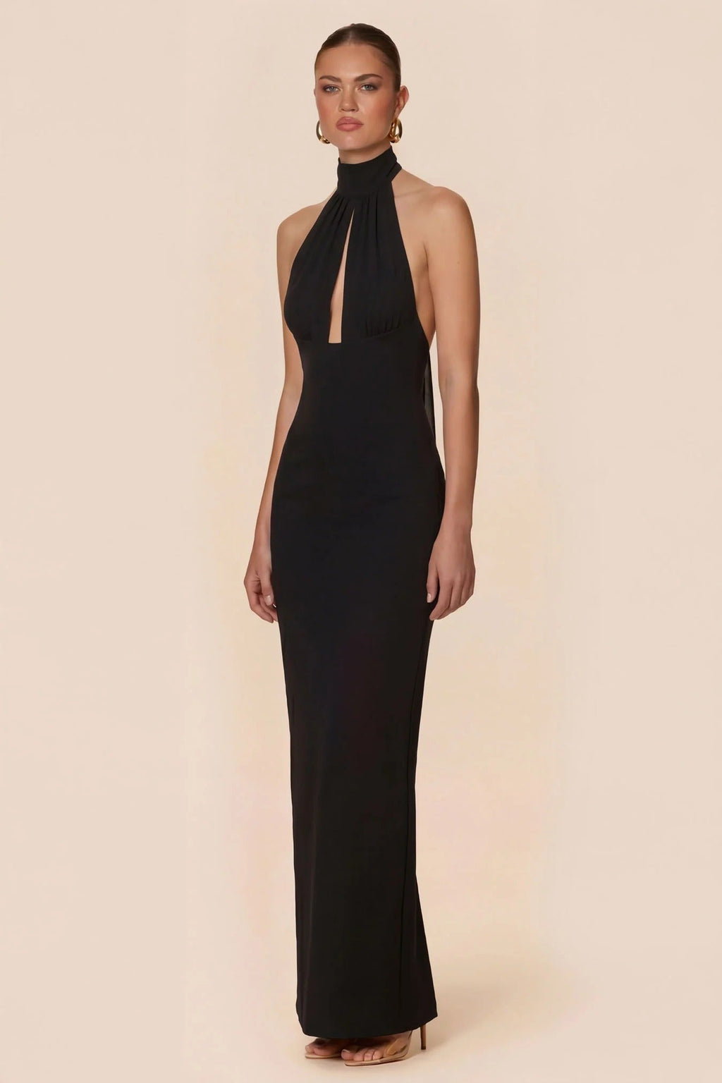 Martini Halter Yaka Maxi Elbise