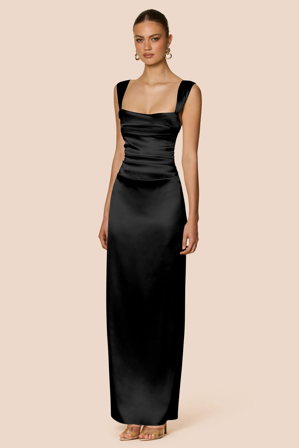 Nookie Saten Maxi Elbise